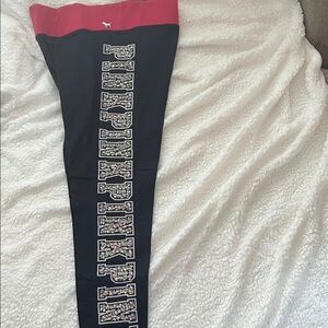 PINK Victoria's Secret charcoal and pink Leggings